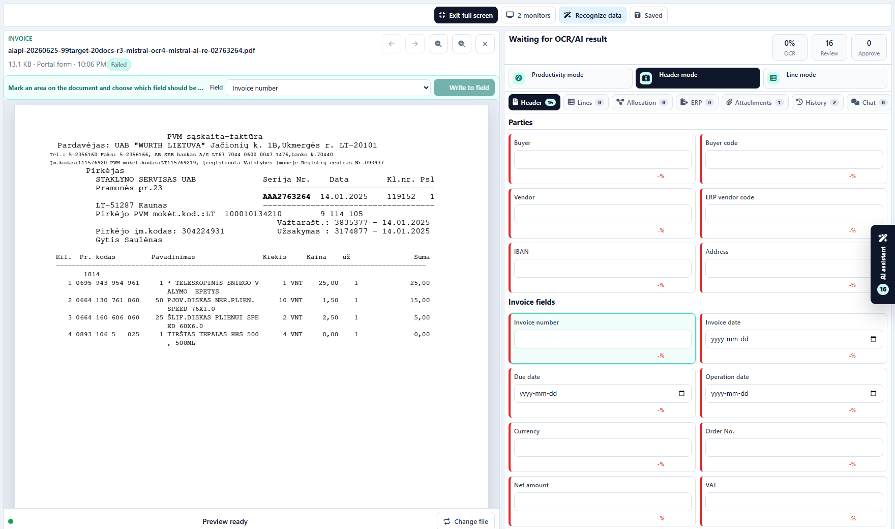 Accounting verification workbench