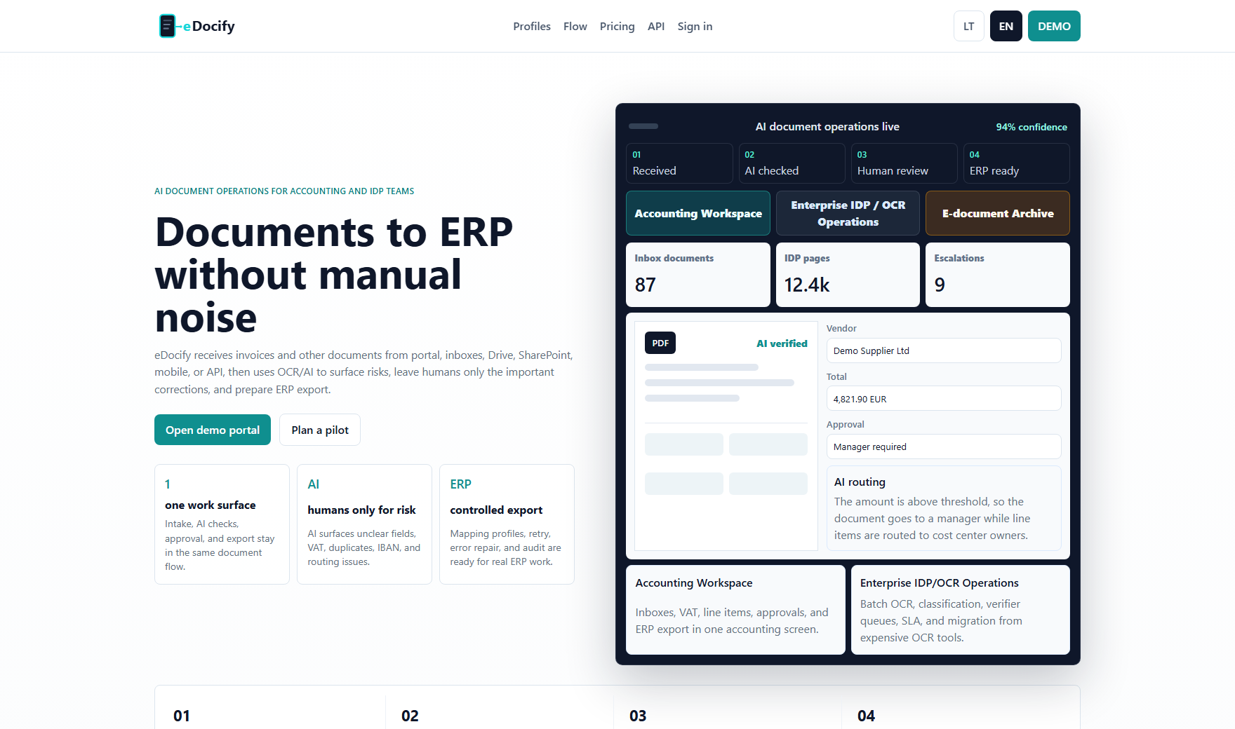 eDocify public product page